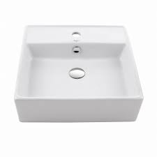 kraus square ceramic vessel bathroom