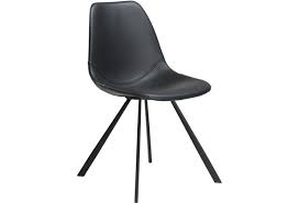 Auch im museum of modern art in new york ist ein stuhl der serie 7, ein schwarzer 3107, zusammen mit dem früher entwickelten modell the ant ausgestellt. Dan Form Pitch Stuhl Schwarz Kunstleder Schwarze Beine Hertie De