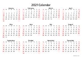 Click for a printable 2021 calendar. Printable 2021 Calendars Pdf Calendar 12 Com