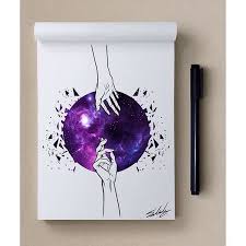 Star Themed Artwork By Muhammed Salah Arte Abstracto Sobre Lienzo Dibujar Arte Arte De Acuarela