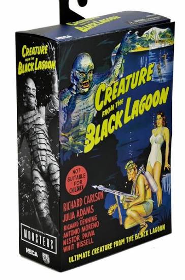 NECA Universal Monsters - 7” Scale Action Figure - Ultimate Creature from  the Black Lagoon Figure (B&W)