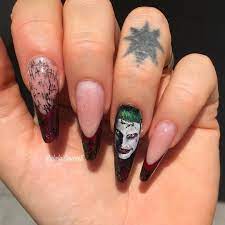 Joker Nails Omg Awesome Nail Designs Nails Nail Art
