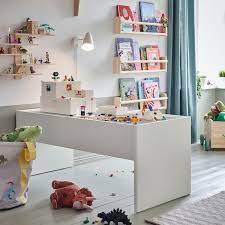 Dundra Activity Table With Storage White Grey Ikea Ireland