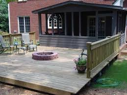 There are specially made fire pit mats, which are made to withstand the extremely high temperatures a pit can reach. Stunning Fire Pit For Wood Deck 78 Best Images About Fire Pits On Pinterest Wood Decks Fire Pit On Wood Deck Deck Fire Pit Fire Pit Designs