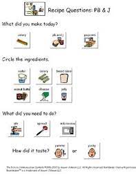 Visual Recipes For Special Education Lunch Entrees Visual Recipes Life Skills Kids Life Skills Lessons