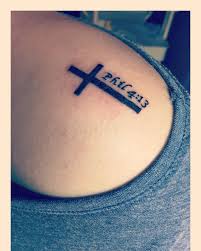 We did not find results for: My Own Ink Finally Got My Cross And Philippians 4 13 Verse Everything I Always Wanted Down To The Font And How Tattoos For Guys Tattoos Mens Shoulder Tattoo