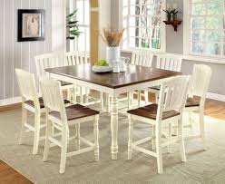 See beautiful white kitchen designs at hgtv.com and discover why this kitchen color is still a classic. 9 Piece Harrisburg Counter Height Dining Set In Vintage White Oak Finish Usa Furniture Warehouse
