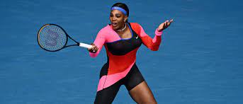 She made a bold and stylish statement with her custom, teal nike romper and fishnets! Australian Open 2021 Tennis News Serena Williams Outfit First Round Match Women S Draw Catsuit French Open 2019
