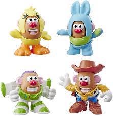 Moment pages are spoilers off per site policy. Amazon Com Mr Potato Head Disney Pixar Toy Story Mini 4 Pack Buzz Woody Ducky Bunny Figures Toy For Kids Ages 2 Up E3065 Toys Games