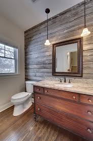 Pin By Jillian Mcgary On Deephaven Home Barn Wood Bathroom Wallpaper Accent Wall Bathroom Wood Accent Wall