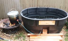 You can't stop technical progress, and you can't stop the signal. Mom S Gift Off Grid Fire Heated Hot Tub Outdoor Tub Hot Tub Diy Hot Tub