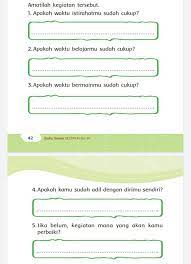 Pertanyaan di atas merupakan materi buku tematik terpadu kurikulum 2013 edisi revisi 2017 tema 1 berjudul indahnya kebersamaan. Kunci Jawaban Tema 8 Kelas 3 Halaman 40 41 42 43 44 45 46 47 48 49 Subtema 1 Apakah Waktu Istirahatmu Cukup Metro Lampung News