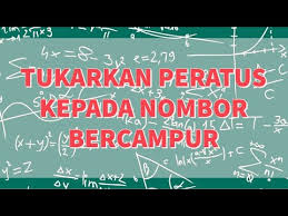 Lantas, bagaimana masyarakat bisa menukarkan uang ke pecahan kecil pada ramadhan kali ini? Peratus Tukarkan Peratus Kepada Nombor Bercampur Youtube