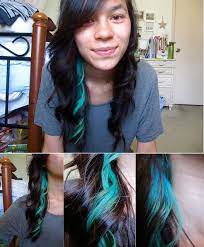 Turquoise Hair Hair Streaks Purple Hair Streaks Hair Color Streaks