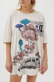 Project Social T Mushroom T Shirt Dress In 2021 T Shirt Dress Project Social T Shirt Dress