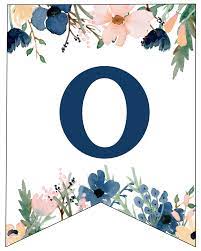 Download free pdf files to make your own floral letter banner for any occasion! Blue Pink Floral Banner Letters Free Printable Paper Trail Design