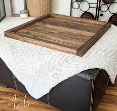 Wood Ottoman Tray Oversized Ottoman Coffee Table Large Etsy Oversized Ottoman Coffee Tables Ottoman Tray Wood Ottoman