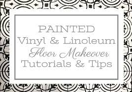 And (this is where we left off yesterday. Painted Vinyl Linoleum Floor Makeover Ideas Fox Hollow Cottage