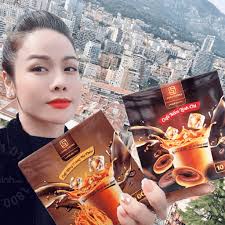 Nhat Kim Anh Coffee Laura Coffee instant Coffee, Cordyceps and Ganoderma  Mushroom (Box of 10 packs)