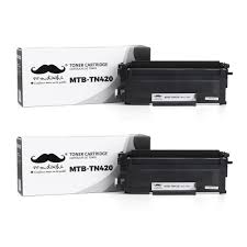 When you fill the toner cartridge, you have to reset the white reset gear on the left side of the cart. Brother Tn420 Compatible Black Toner Cartridge Moustache