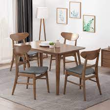 Designed by borge johanson, this dining table set comprises five viggen dining chairs and a round dining table. Idalia Mid Century Modern Dining Chairs Set Of 4 By Christopher Knight Home On Sale Overstock 31294597