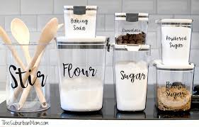 Diy Pantry Labels An Easy Cricut Project The Suburban Mom Have you ever wondered how to make stickers or labels with your cricut machine? diy pantry labels an easy cricut