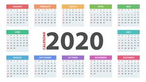 Calendar Template 2020 Year Vector Premium Download Calendar Template Calendar Printables Calendar