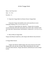 Tangga nada diatonis dan tangga nada pentatonis. Artikel Tangga Nada
