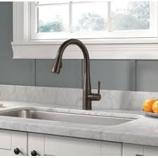 delta champagne bronze kitchen faucet