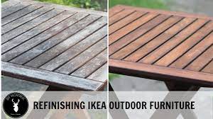 Refinishing Ikea Outdoor Furniture Youtube