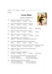 Home alone is an awesome movie series we have ever seen. Home Alone Quiz Esl Worksheet By Mkals90