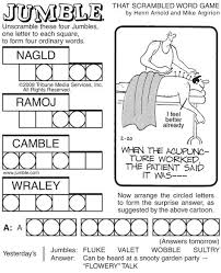 Play it and other games online at games.usatoday.com. In Today S Herald Where The Is The Jumble Jumble Word Puzzle Jumbled Words Jumble Puzzle