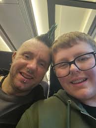 On the train from wolves and ready to shake our disco butt's. Say hi if you  see us