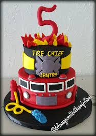 Birthday Cake On Fire Firetruck Theme Cake Firefighter Birthday Cakes Firetruck Birthday Party Firetruck Birthday