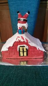 Weihnachtskuchen Mit Nikolaus Auf Dem Dach Aus Fondant Weihnachtskuchen Pferde Kuchen Motivtorten