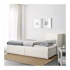Flekke White Malfors Firm Day Bed W 2 Drawers 2 Mattresses 80x200 Cm Ikea In 2020 Day Bed Frame Ikea Bed Slats
