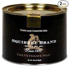 Squirrel Brand Nuts Town And Country Mix 18 Ounce Cans Pack Of 2 Creme Brulee Snack Gift Squirrel