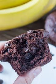 Double Chocolate Banana Muffins Recipe Chocolate Banana Muffins Banana Muffins Chocolate Banana