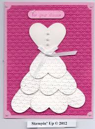 Wedding Shower Card Punch Art Cards Stamped Cards Cards Handmade