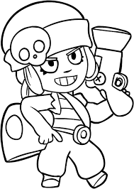 Disegno Di Penny Di Brawl Stars Da Colorare