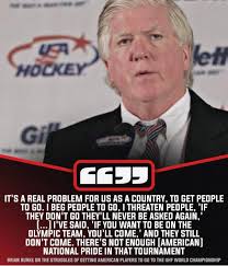 Brian Burke, who worked with USA's national team from 2008-2016,  highlighted the struggles of getting players to show up to the lIHF World  Championship. The United States have only ever won two