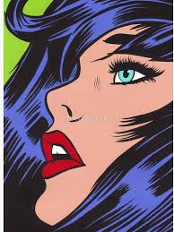 Blue Hair 5 Pop Art Pop Art Comic Pop Art Girl