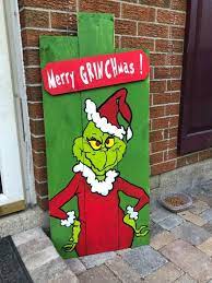 Christmas Porch Decor Grinch Pallet Wood Sign Christmas Signs Wood Christmas Wood Christmas Porch Decor