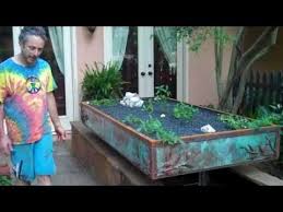 Aquaponic Garden Design Iron And Wood On Existing Pond Aquaponic Gardening Aquaponics Aquaponics System