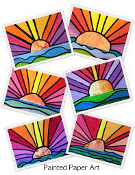 The Sun Will Come Out Do You Need To Reintroduce A Warm And Cool Concept In A Colorful Way Elementary Art Projects Spring Art Projects Classroom Art Projects