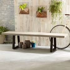 Metal bench models are one of the most ideal solutions for creating stylish and functional seating metal benches, which are offered with various size, form and coating alternatives, can also be. Antwerp Elkstone Bench Seat 1 45m Beige With Black Metal Legs Abide Interiors
