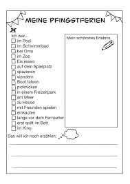 Mai 2021, bis freitag, den 4. Meine Pfingstferien Unterrichtsmaterial In Den Fachern Deutsch Fachubergreifendes Ferien Unterrichtsmaterial Grundschule