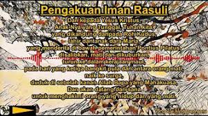 2.menjelaskan riwayat yesus kristus juga yang lahir. Pengakuan Iman Youtube