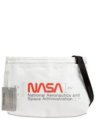Heron Preston Nasa Print Nylon Crossbody Bag Off White Luisaviaroma