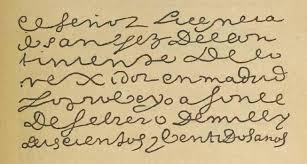 Spanish uses the latin writing script with the spanish alphabet. Sp Spanish Handwriting English